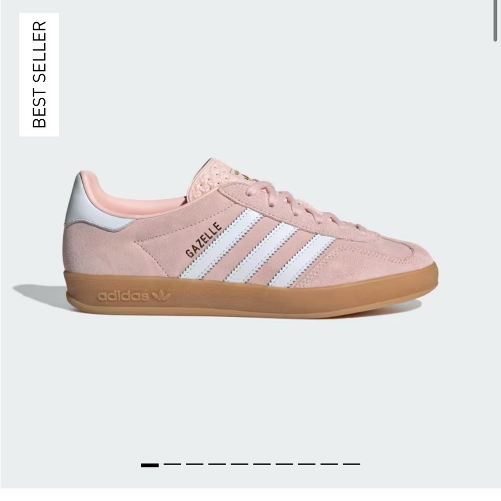 Adidas Pink and White Sneakers Classic Style